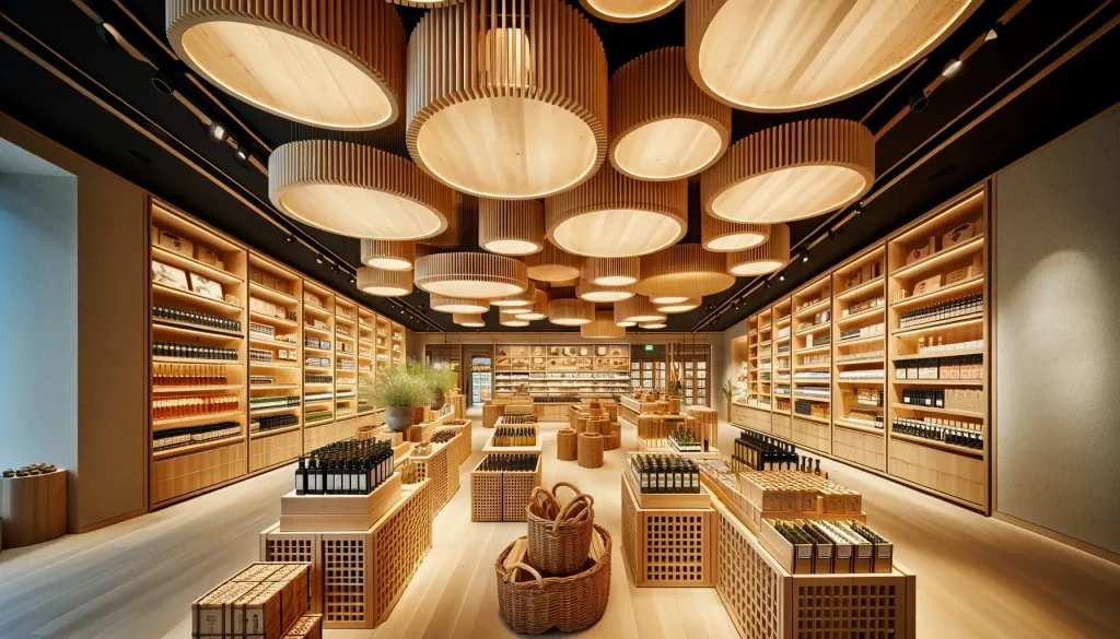 intérieur d'un magasin d'alimentation